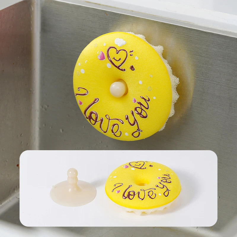 Brosse à Vaisselle Donut avec Ventouse