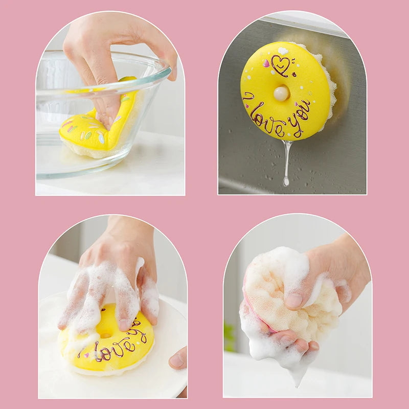 Brosse à Vaisselle Donut avec Ventouse